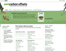 Tablet Screenshot of endscarbonoffsets.com